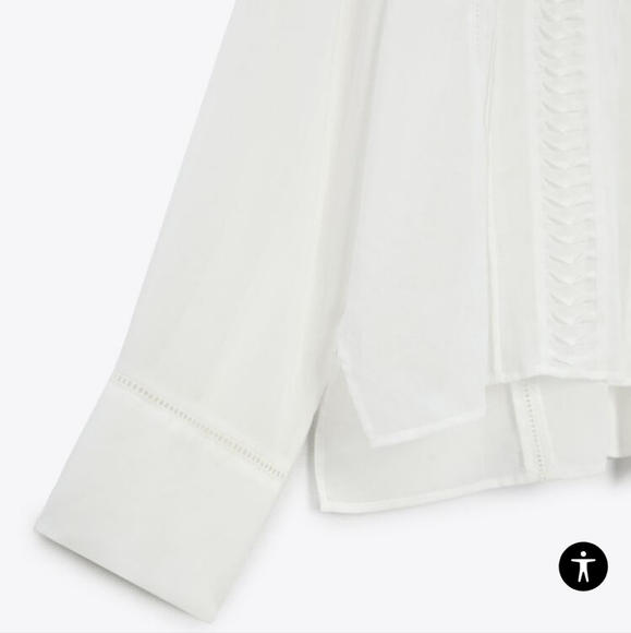 BLOUSE WITH ASYMMETRIC HEM SIZE L - Picture 11 of 11